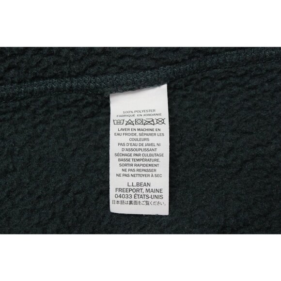 L.L.Bean Katahdin Fleece Pullover Men’s Size Large Mock Neck 1/2 Zip Fitted - Picture 8 of 11